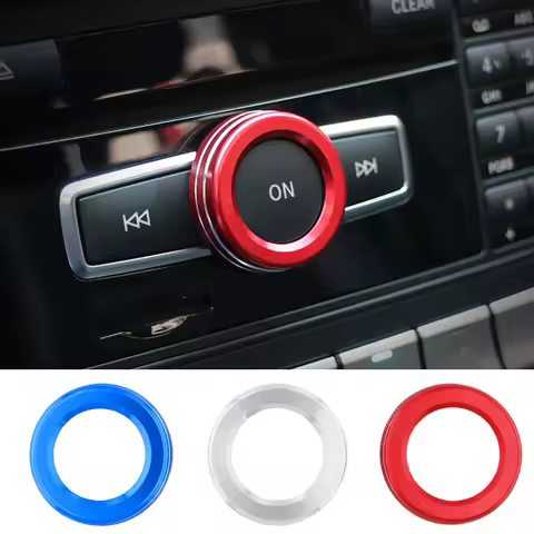 Car Volume Knob Decoration Ring Sticker For Mercedes Benz A B Class GLK GLA CLA GLE ML GL MB W176 W2