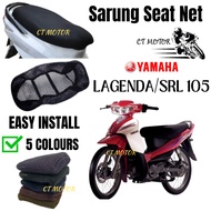 ct motor YAMAHA LAGENDA/SRL 105 SIZE L Motorcycle Seat Cover Net Sarung Kusyen Jaring Motosikal blac