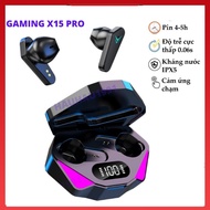Tai Nghe Chơi Game X15 Pro Tai Nghe HIFI Bluetooth 5.2 9D Chống Nước TWS X15 - X15PRO Độ Trễ Thấp Có