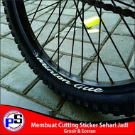 Sticker Cutting Sepeda Rims Velg 20 Minion Gue