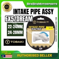 EX5 / DREAM / WAVE100 RACING INTAKE PIPE INTER PIPE 22MM 24MM 28MM 100% ORIGINAL TOBAKI