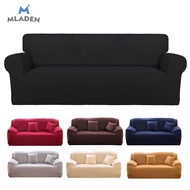 MLADEN 1/2/3/4-Seater Solid Colour Sofa Cover - 7 Colours [Free Pillowcase]
