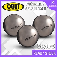 OBUT Petanque Boules Match IT M3IT Style 0 Competition Jack Bola Target Pertandingan Boules Set Bosi