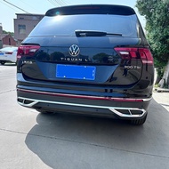 For Vw Tiguan 2020 Mk2 Chrome Exhaust Diffuser Car accessories TSI TDI High line Tiguan MK2 ABS Chro