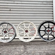 New Car Sport Rim THAILAND RAYS CE28 8Spoke 15x6.5J 8x100/114.3 ET40 DarkGunMetal+CPLP, Pearl White,