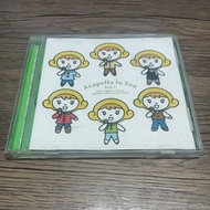 CD JAPANESE MUSIC - ACAPELLA TO YOU VOL. 1 - Movie TV Series Anime DVD/BLUE RAY