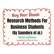 Research Methods For Business Students 8E / 9E
