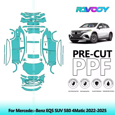 Full Vehicle Clear Bra Precut PPF Paint Protection Film For Mercedes-Benz EQS SUV 580 4Matic 2022-20