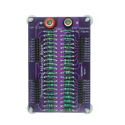 1uH to 2.2mH E12 Standard 40 Values Programmable Inductor Board