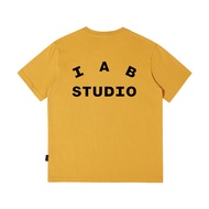 IAB STUDIO Fashion Korean Style Simple Letter Printed Unisex Round Neck Short Sleeves T-shirt