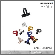 ACEOFFIX Black Brake Cable Storage for 3sixty Pikes Trifold Folding Bike