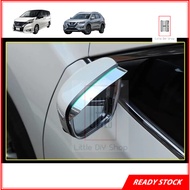 Nissan Serena C27 X Trail T32 Side Mirror Rain Shade Eyebrow Trim Chrome Cover