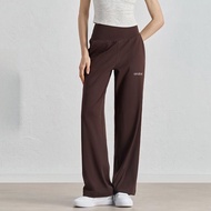 Andar Womens Loose Straight Leg Pants High Waist Tummy Control Breathable Quick Dry Outdoor Casual R