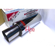 EXHAUST EKZOS MUFFLER FGK S.STEEL INLET 2.2” STRAIGHT FLOW FOR NA@TURBO