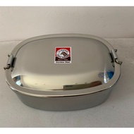 Zebra Square Lunch Box Stainless Steel Brand Size 15 Cm.