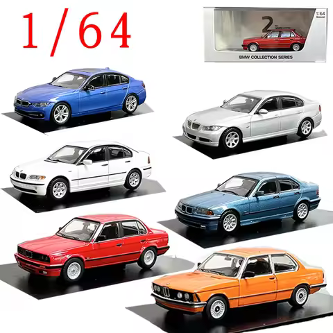 AR BOX Diecast Car 1/64 Scale BMW 3 Series E21 Car Model Alloy BMW E30 Play Vehicles Model Gift Orna