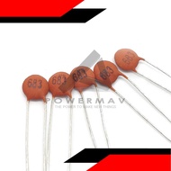 5pcs 68nf ceramic capacitor 50V 68 nf 680 Ceramic Capacitor 50v 68nf Red DIP Capacitance for pcb bre