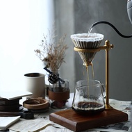 Drip Coffee Maker Pour over Pour over Coffee Dripper Adjustable Coffee Filter Stand Holder with Wood