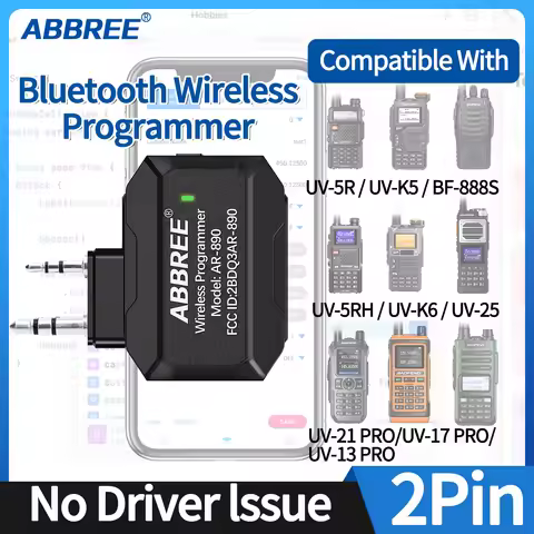 Baofeng Bluetooth Wireless Programmer No Driver Issue K-Plug for Baofeng UV-25 BF-888S UV-82 Quanshe
