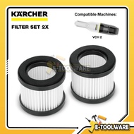 Karcher VCH2 Filter Set 2X - 2.863-313.0