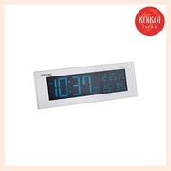 Seiko Clock (Seiko Clock) Seiko Clock Table Clock 02: White Pearl Body size: 7.3 x 22.2 x 4.5 cm Alarm clock Radio Digital AC color liquid crystal DL305W