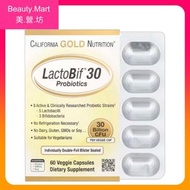 CALIFORNIA GOLD NUTRITION - 300億60粒LactoBif特強護腸益生菌素食膠囊 乳酸桿菌 雙歧桿菌 消化吸收 腸胃 免疫健康 平行進口(效期:05/2027*)