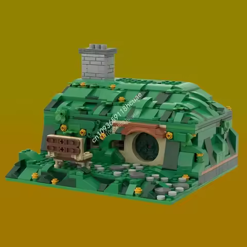659pcs Movie Series Bilbo's Hobbit Hole Modular Architecture House Moc Building Blocks Assembly Bric