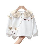 WZVMZ Store "Girls' Loose Pullover Sweater for Spring &amp; Autumn - Children's Casual Thin Long-Sleeve Jacket in Malaysia"