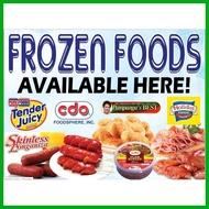 ✒ ☃ FROZEN FOODS AVAILABLE HERE TARPAULIN (TINDAHAN SERYE)