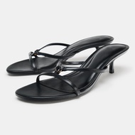 ZARAˉ Wind High-end Sandals For Women With Large Characters With Herrine Low Heels Beautiful Small S