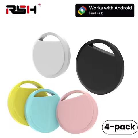 4-Pack Bluetooth GPS Tracker for Android Tag Work With Google Find App Key Finder Bike Pets Smart Ta