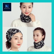 Neviri** Hijab Sport Syal Leher Syal Pramugari Scraf Sutra Syal Kepala Syal Tas Silk Masker Wanita H