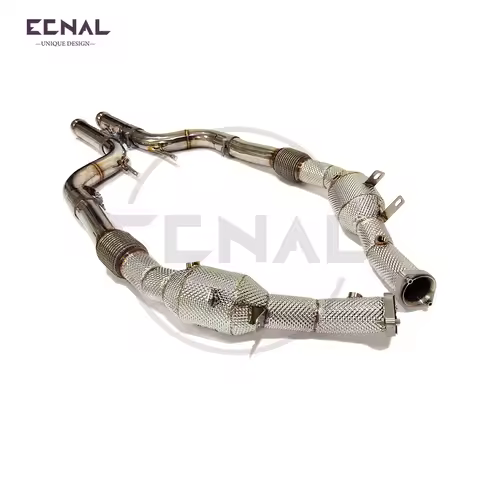 Ecnal Exhaust System for Mercedes-benz AMG W222 S63 5.5T 2014-2017 Car Sport Exhaust Downpipe SS304 
