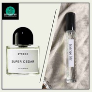 💯ORI Byredo Super Cedar 5ml/10ml Perfume Tester/Atomizer/Travel Size (250 SPRAYS!)