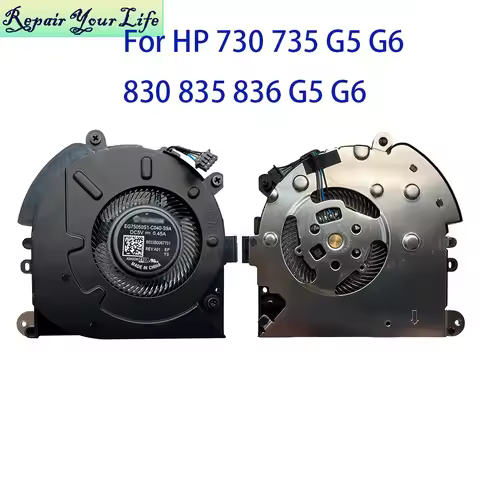 Notebook Cooler Radiator CPU Fan For HP EliteBook 830 835 836 G5 G6 730 735 G5 G6 EG75050S1-C040-S9A