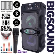 [KTS-1096] Wireless Portable Bluetooth Speaker With Led Light [Support Mic]