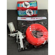 (Super Value Double Pack) Paint Spray Kit Sprayer Model W71G (Top) With PU Air Hose Length 10 Meters