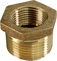 Everflow BRBU1123-NL 1-1/2 Inch Male NPT X 3/4 Inch Female NPT Brass Lead Free Bushing, Fitting with
