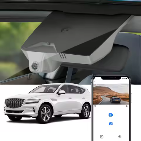 4K Car Dashcam for Genesis GV80 2021 2022 2023 2024 2025 2026, FITCAMX 2160 Wireless LHD Car Camera 