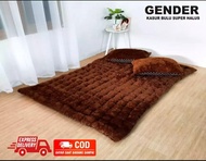 KASUR GENDER JUMBO UKURAN 180X160XTEBAL 8CM BONUS 2 BANTAL BESAR/KASUR BULU/KASUR TEBAL/KASUR BUSA/K