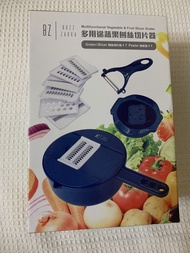 全新 BZ多用途蔬果刨絲切片器 全套齊7刀片+刨皮器 廚房切菜神器