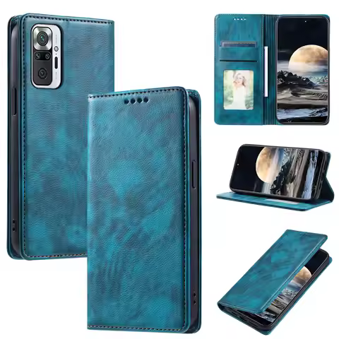 For Redmi Note10 Pro Max / Note10 Pro 4G Phone Case Lychee Silicone Protective Case Flip Leather Cas