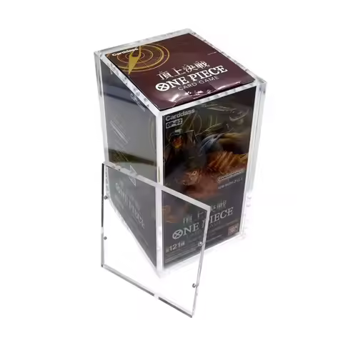 78X91X152mm Clear English One Piece Booster Box Protector Acrylic Display Case for OP-03 Pillars of 
