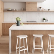 Solid Wood Ash Wood Saddle Bar Stool Bar Counter Chair Front Desk Simple Chair Island Table Senchuan