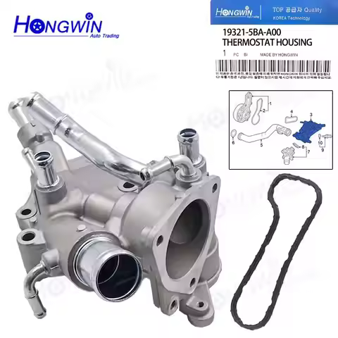 19321-5BA-A00 193215BAA00 19321 5BA A00 Aluminum Engine Coolant Thermostat Housing Fit Honda Civic 2
