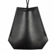 全新 ◇ 愛馬仕復古銀色五金 Margiela 時期皮革項鍊，黑色，□B 印記，法國製造，女士，帶盒子。
