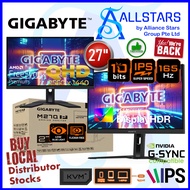 (ALLSTARS : We Are Back PROMO) Gigabyte M27Q-P / M27Q P-EK IPS QHD Gaming Monitor / 2560x1440, 2K / 165Hz OC 170Hz / 10bit / 1ms / HDR400 / Brightness 400, KVM / FreeSync​ / PiP/PbP, VESA Mount Compatible 100x100mm (Warranty 3years on-site Gigabyte SG)