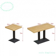 Dining snacks commercial fast food table and chair set rectangular Internet Celebrity Table restaura