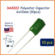 3A222J 3A222 1000V 0.0022UF Polyester Capacitor Kapasitor 2.2nF