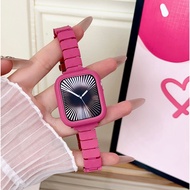 Dopamine Color Watch Strap Case Compatible For A-pple Watch Strap Series10 987654321,se,ultra Strap 